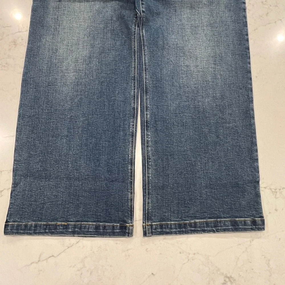 Prana NEW Axiom Jeans Mens 40 x30 Blue Denim Straight Leg Organic Cotton Stretch